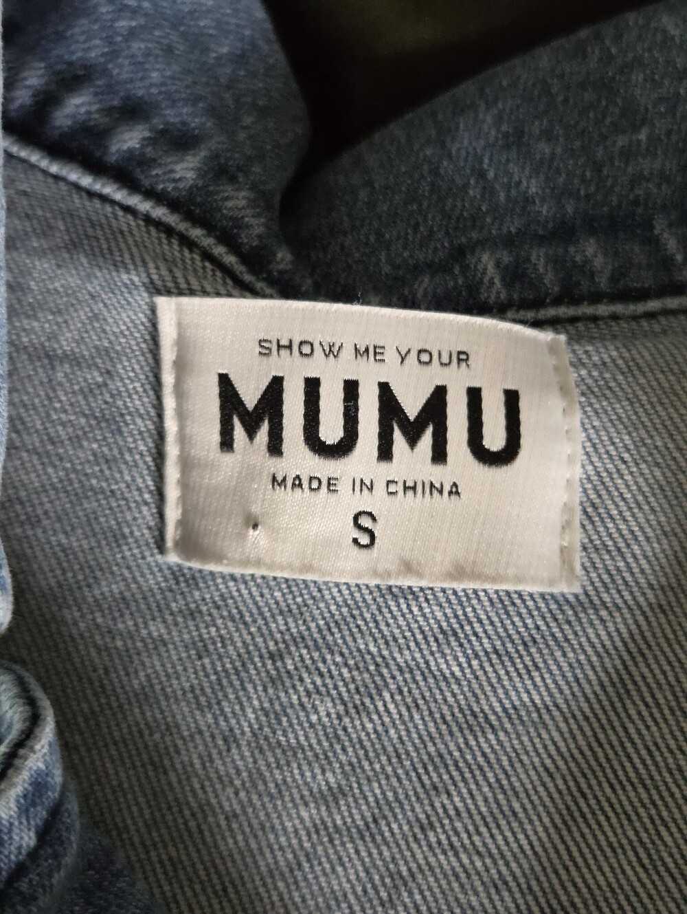 Show Me Your Mumu Braided-Trim Denim Mini Dress in Blue - Picture 4 of 6